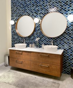 What Materials Work Best for a Bathroom Remodel? |  Bathroom Remodeling Question: Double Vanity vs. Extra Storage